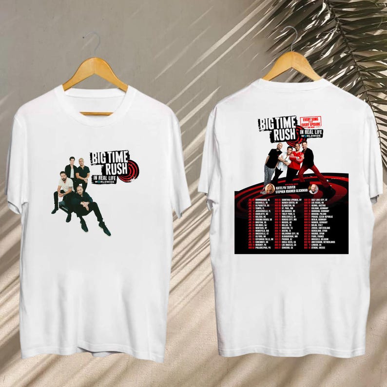 2025 Big Time Rush In Real Life Worldwide Tour Shirt, Big Time Rush Graphic Shirt, Big Time Rush Fan Gift