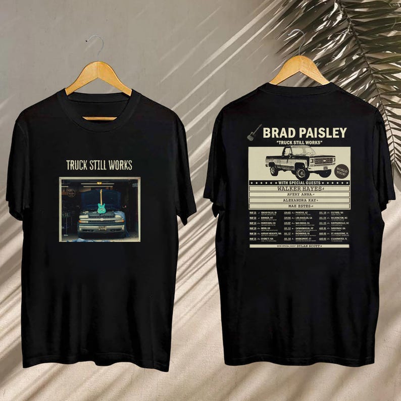 Truck Still Works World Tour Shirt, Brad Paisley Tee, Brad Paisley Shirt