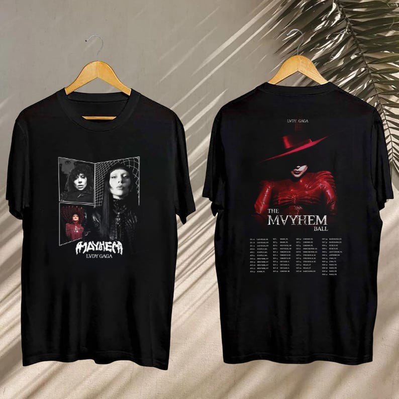 Lady Gaga The Mayhem Ball 2025, Lady Gaga The Mayhem Ball Tour Shirt, Lady Gaga Merch