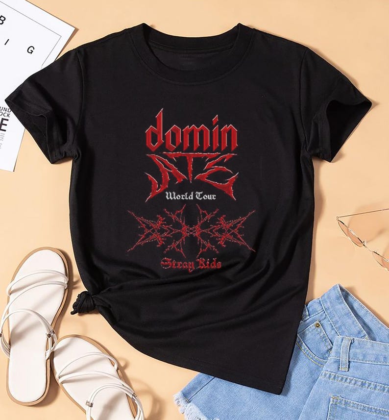 2025 Dominate Stray Kids World Tour Shirt, Stray Kids Kpop Fan Shirt, Stray Kids Merch