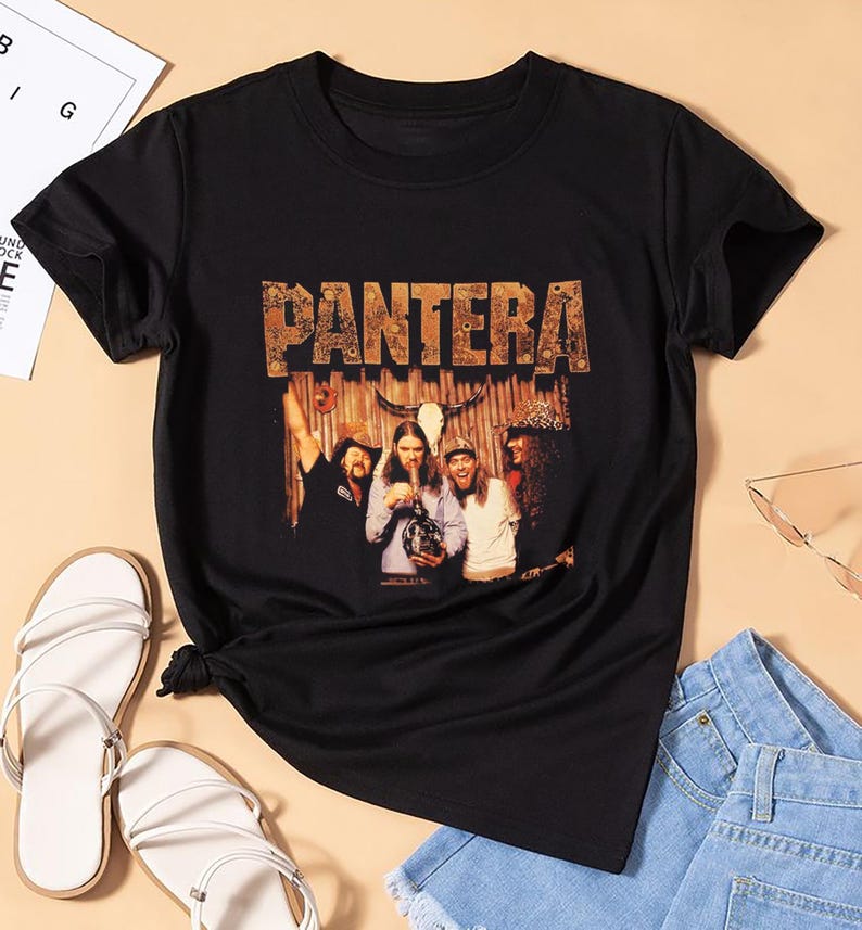 Pantera Band Photo Shirt, Pantera Tee, Pantera Unisex Tour Shirt
