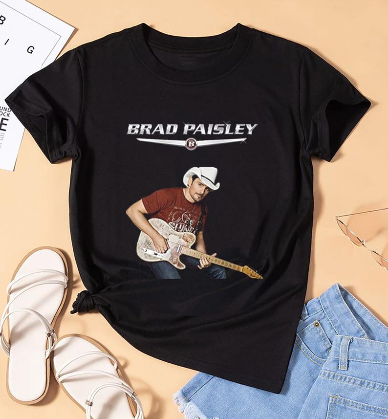 Brad Paisley Tee, Brad Paisley Graphic Shirt, Brad Paisley Shirt