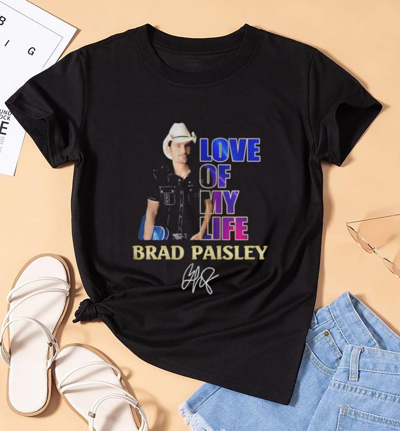 Brad Paisley Signature Shirt, Brad Paisley Tee, Brad Paisley Shirt