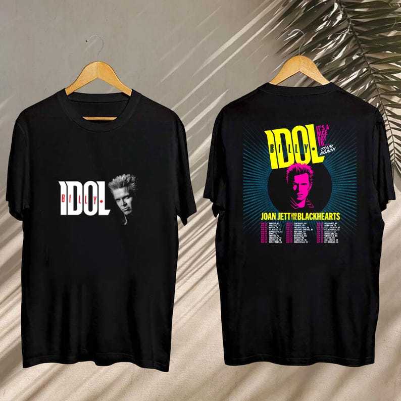 Billy Idol It'S Nice Day To Tour Again 2025 Shirt, Billy Idol 2025 Concert, Billy Idol Fan Shirt
