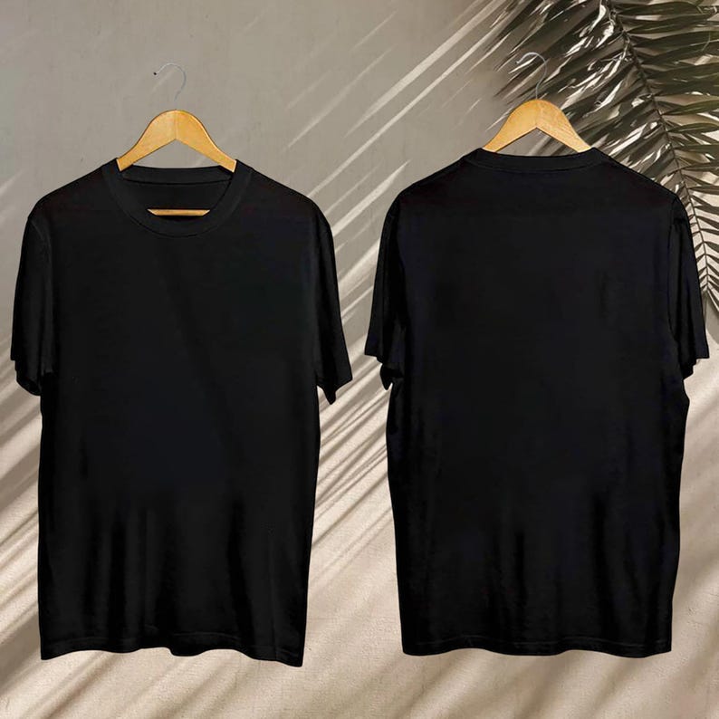 Vintage Black T-Shirt, Black Shirt Unisex Size For Men & Women