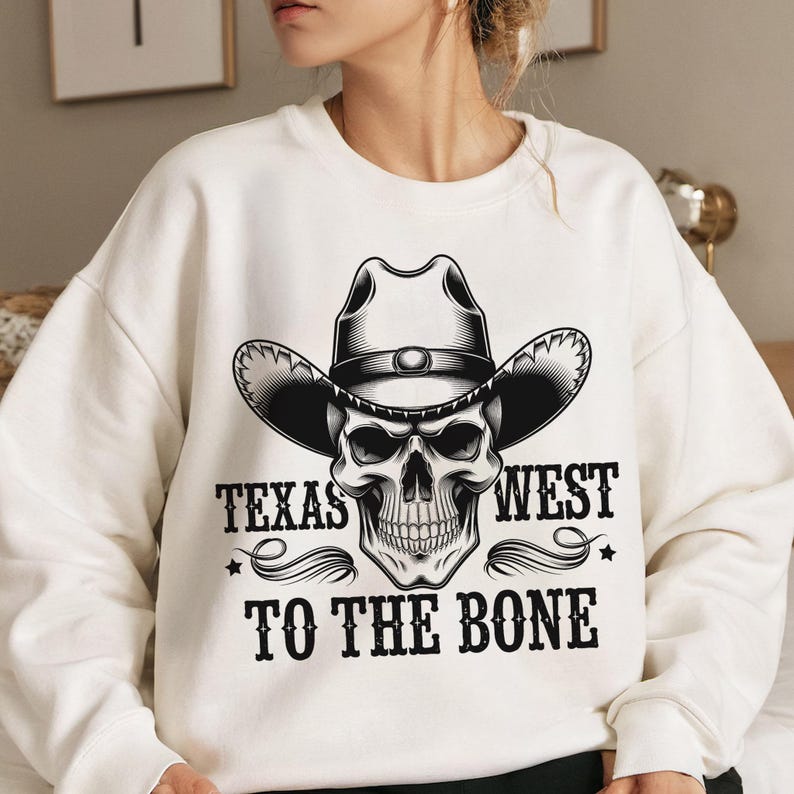 Texas To The Bone Png, American Png, Bad To The Bone Skeleton, Digital Download