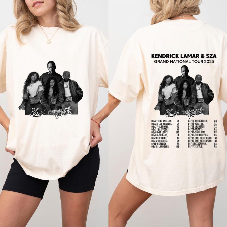 Kendrick Lamar & Sza Grand National Tour' Tee Shirt/ Hoodie/ SweatShirt, Hip-Hop Concert Merch, Tour 2025 Shirt