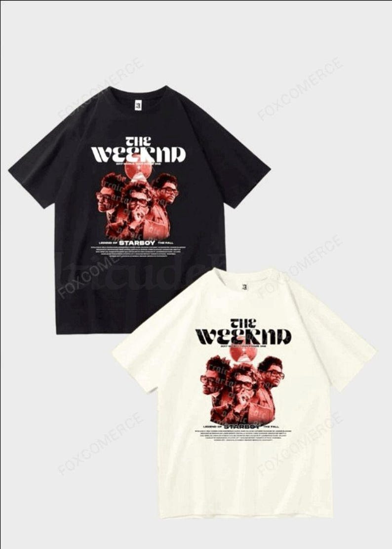 The Weeknd Hip Hop Music Graphic T-Shirt For Men And Women