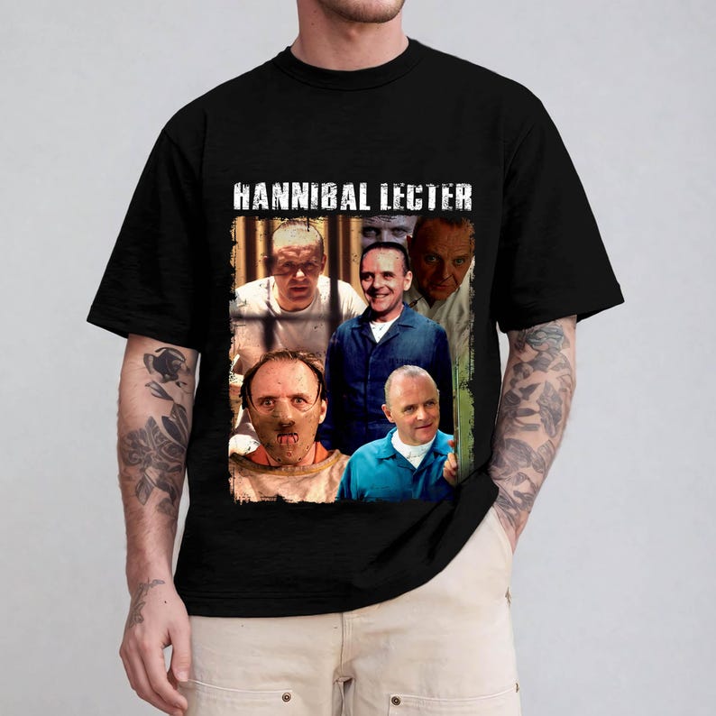Hannibal Lecter Shirt, Silence Of The Lambs T-Shirt SweatShirt Hoodie, Horror Movie Graphic Tee, Halloween Gift Idea