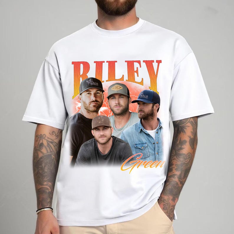 Riley Green Shirt/SweatShirt/Hoodie, Vintage Bootleg Graphic Tee, Riley Green T-Shirt