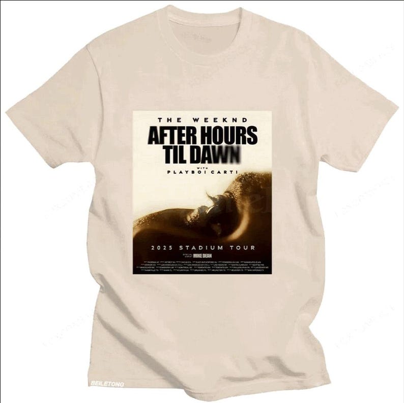 After Hours Til Dawn Tour 2025 The Weeknd Stadium Graphic Tee