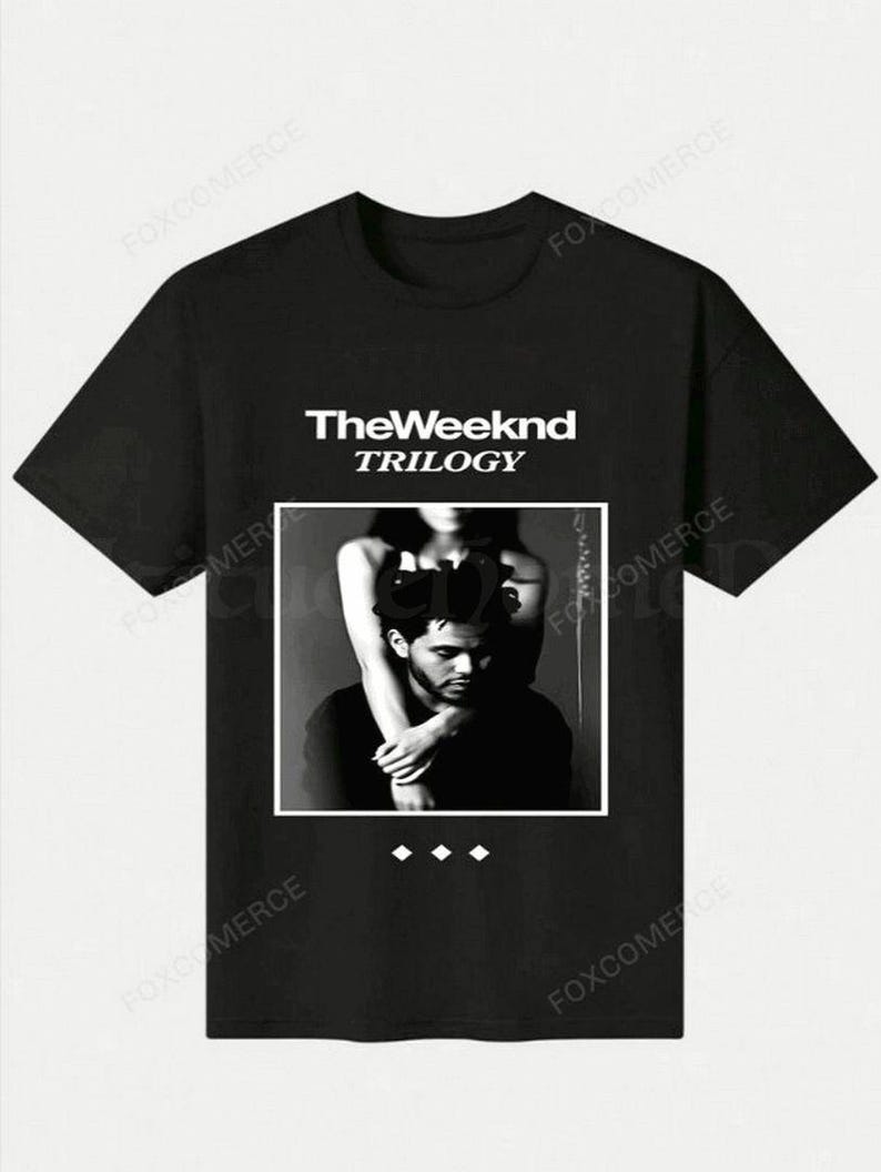 The Weeknd Trilogy Hip Hop Y2K Casual Digital Print T-Shirt