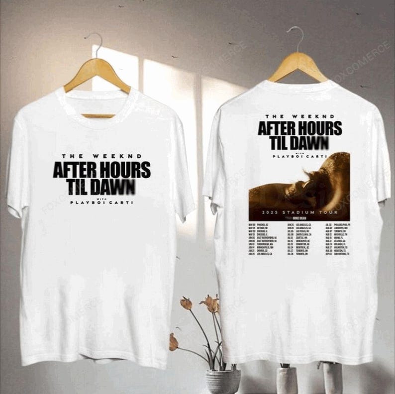 2025 The Weeknd After Hours Til Dawn Tour Graphic Tee