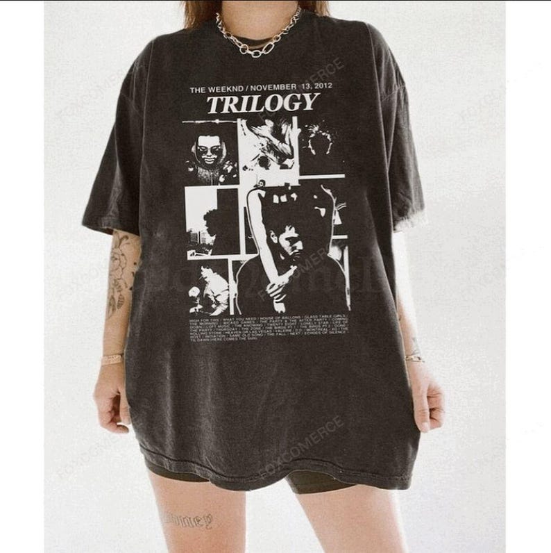 The Weeknd Trilogy And After Hours Til Dawn Album Tracklist Graphic T-Shirt