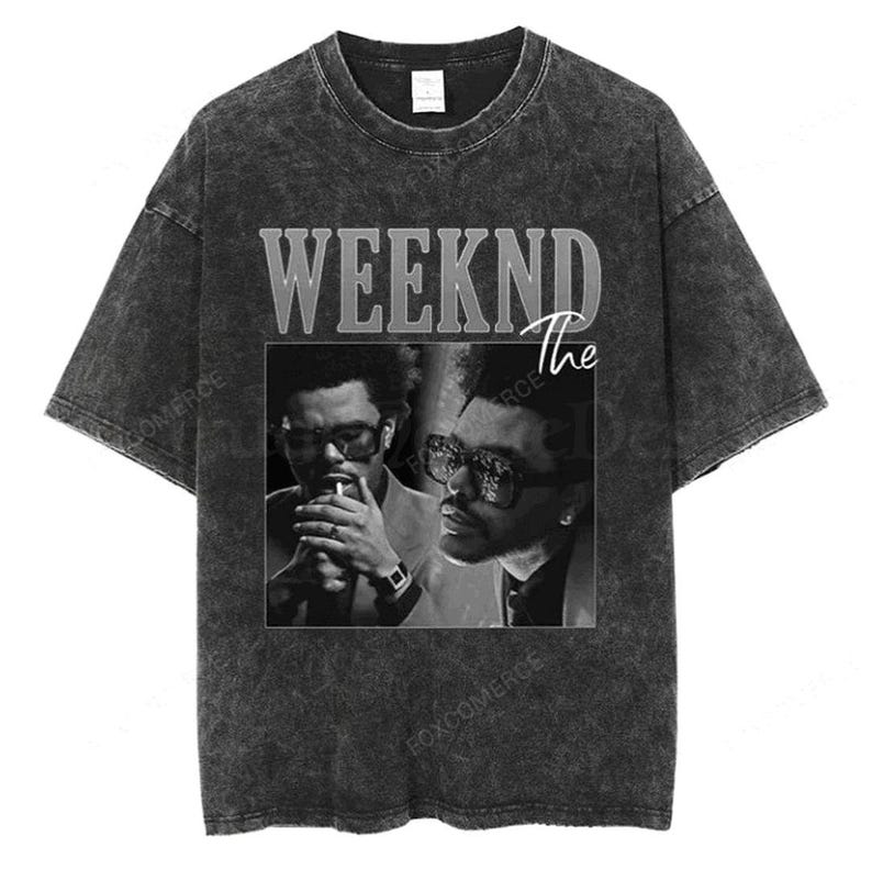 Live At Sofi Stadium The Weeknd Vintage Cotton Graphic T-Shirt