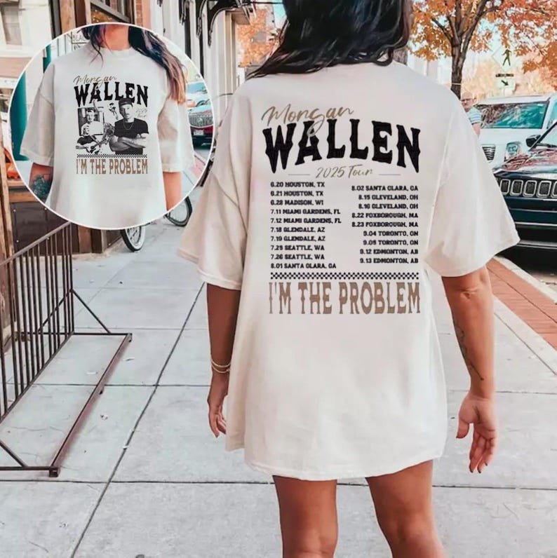 Morgan I'M The Problem Tour 2025 T-Shirt, Wallen Concert 2025, Mor-Gan Wallen Fan Shirt
