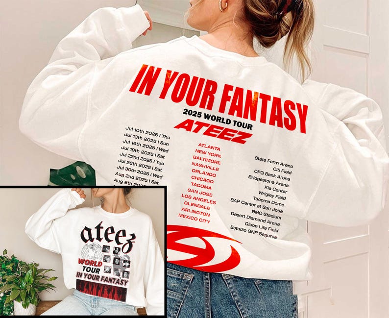 Ateez Member Shirt, Ateez World Tour 2025 Shirt, Ateez Members Kpop SweatShirt