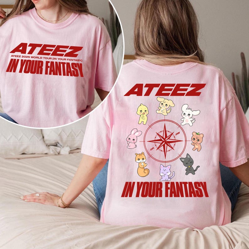 Ateez Member Aniteez Shirt, Ateez World Tour 2025 Shirt, Ateez Group Shirt