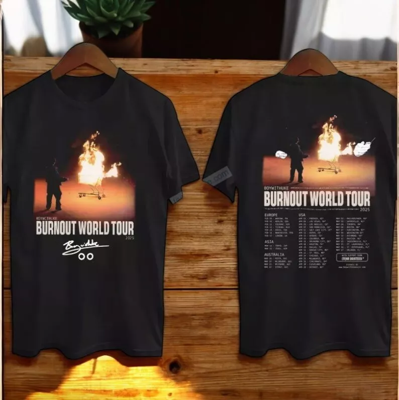 Boywithuke Burnout World Tour 2025 Concert T-Shirt Gift For Friend