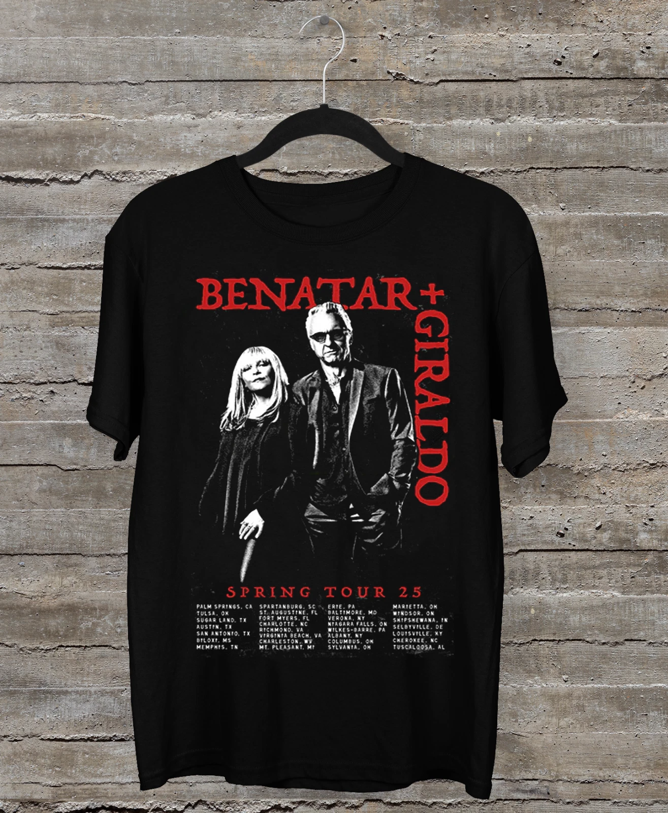 Benatar And Neil Giraldo 2025 Tour Date Shirt