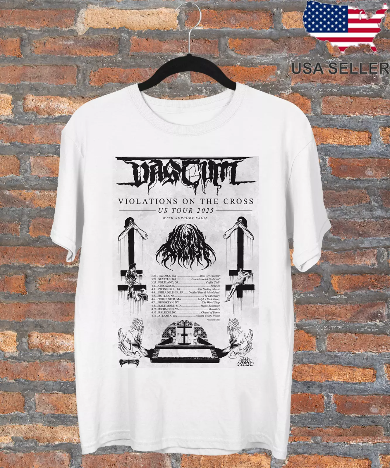 Vastum Band Violations On The Cross Us Tour 2025 Shirt