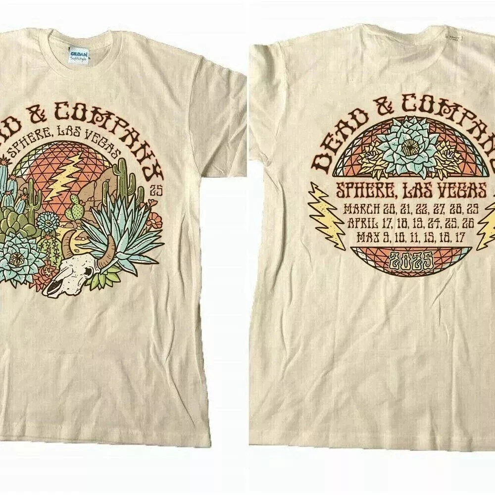 Dead And Company Sphere Las Vegas 2025 Tour 2 Side T-Shirt