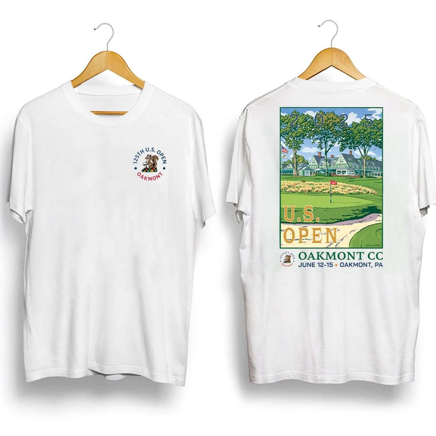 The 2025 Us Open Seabreeze Poster White T-Shirt
