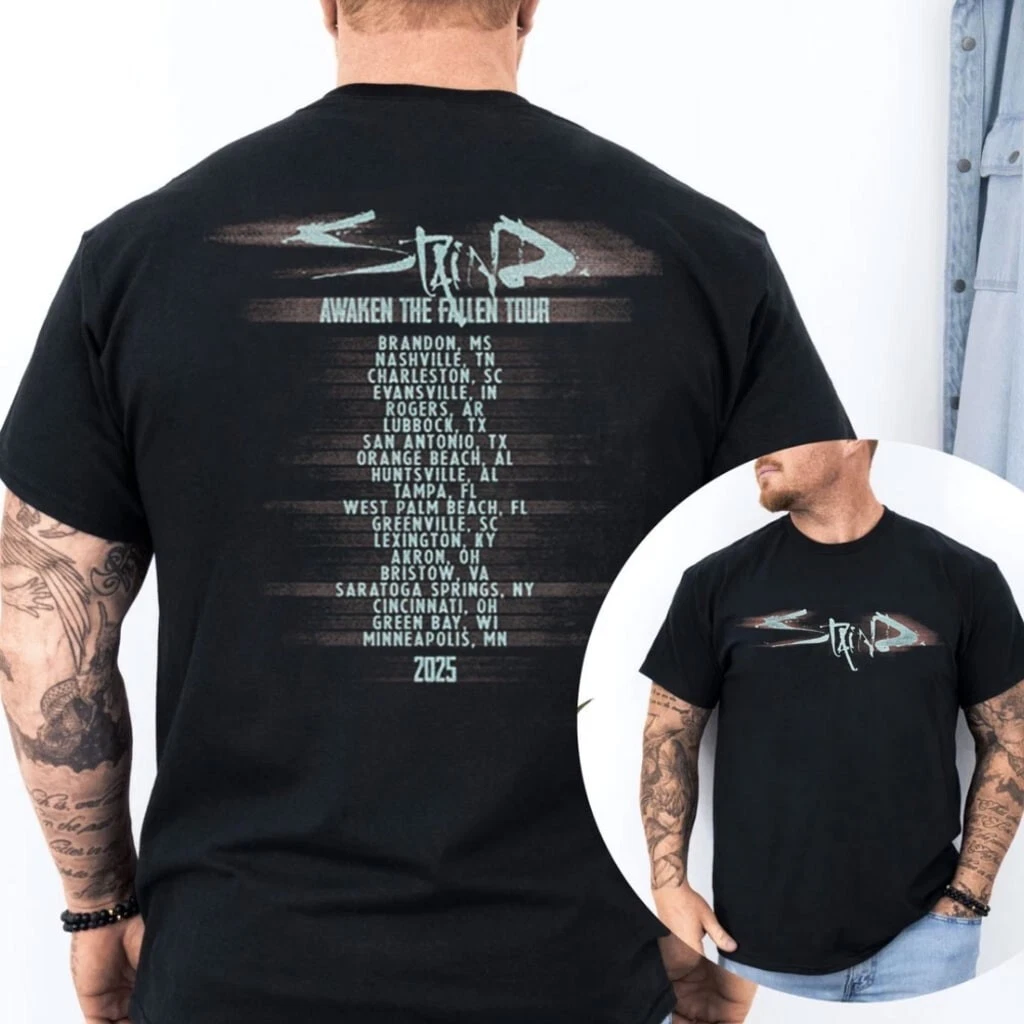 Staind Awaken The Fallen Tour 2025 T-Shirt Gift For Fan Shirt