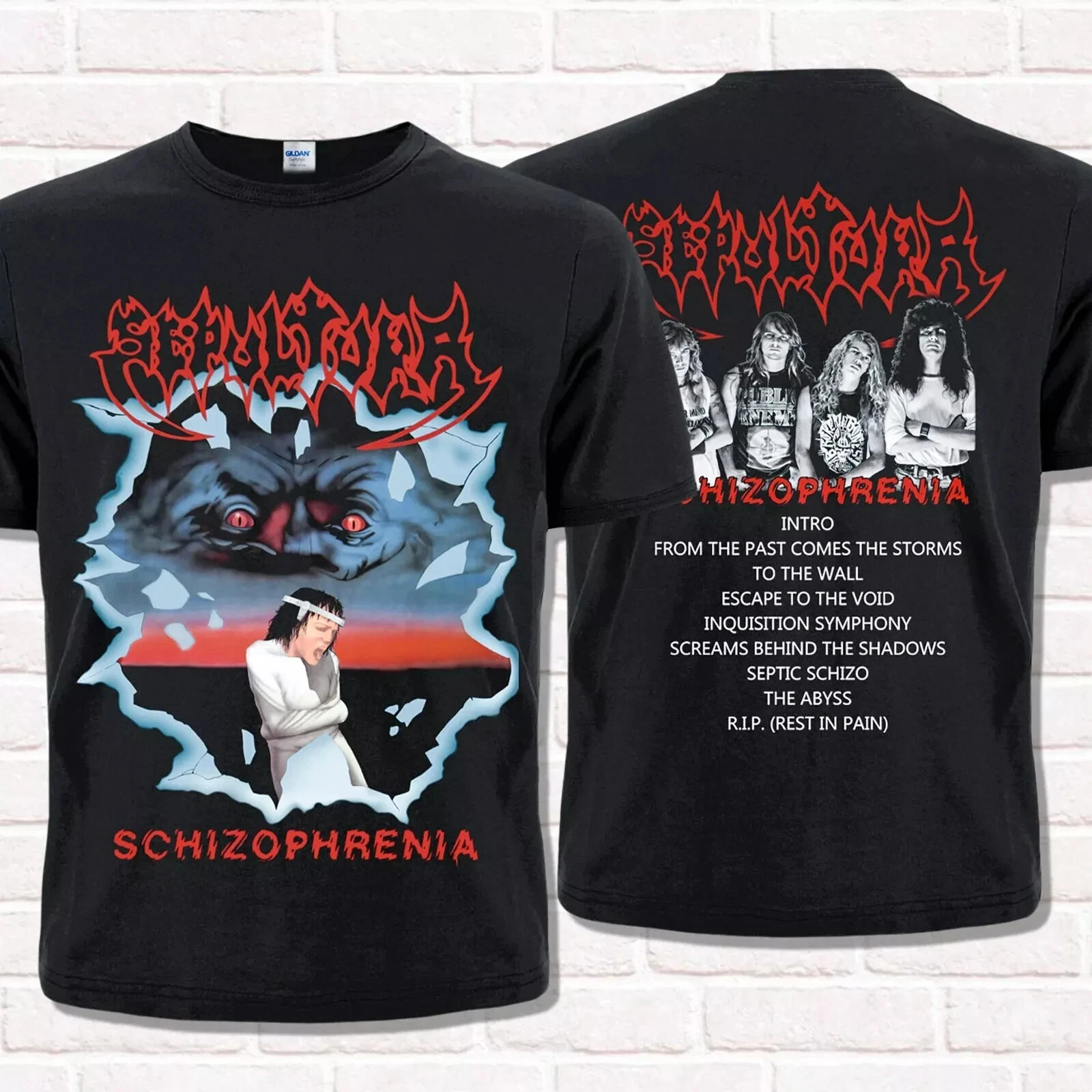 Sepultura T-Shirt, Schizophrenia 1987 Thrash Metal, Death Metal