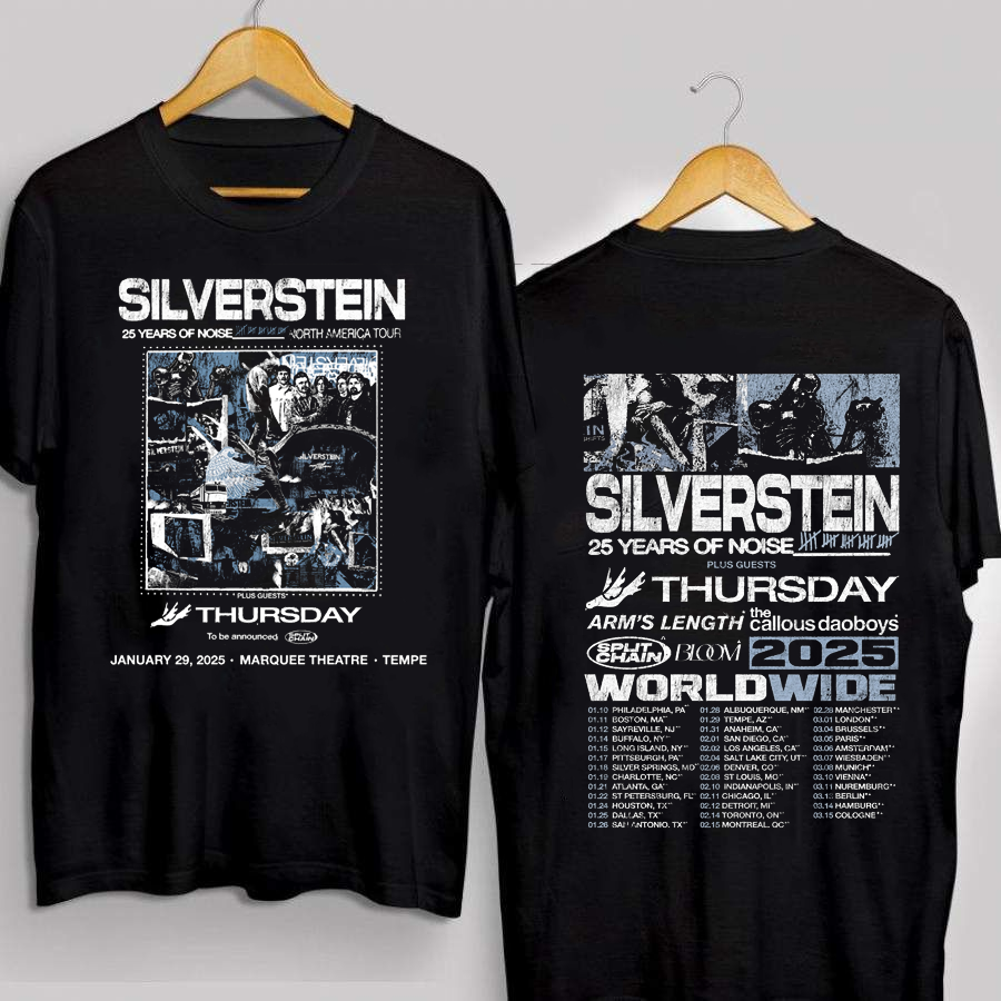 Silverstein Band World Tour 2025 Collection Gift For Fan T-Shirt