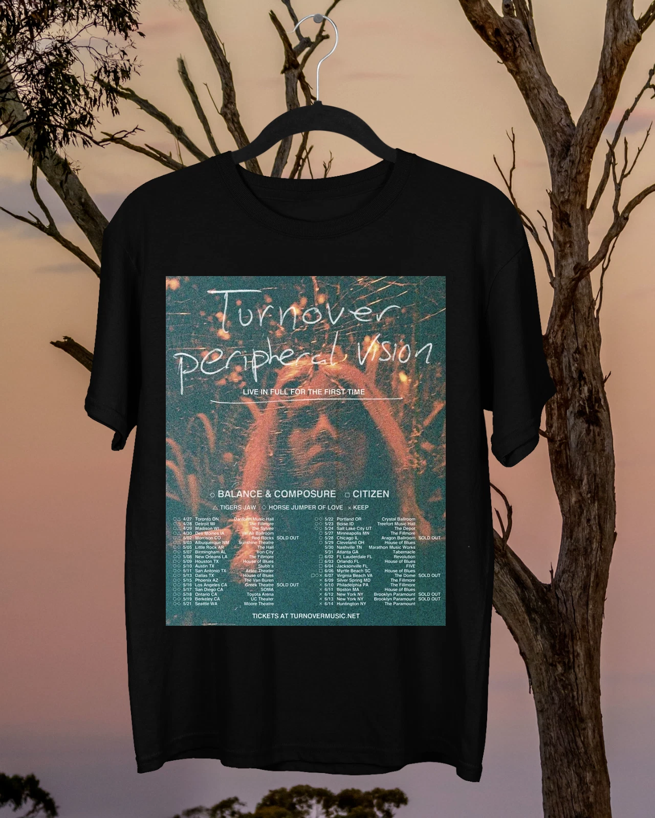 Collection Turnover Peripheral Vision Band Tour 2025 Gift For Fan