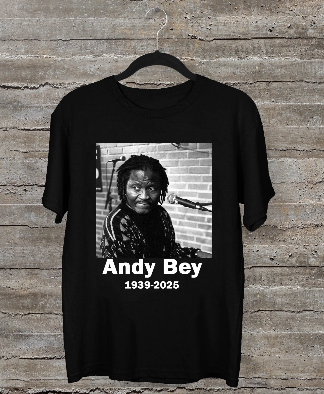 Rip Andy Bey 1939-2025 Short Sleeve Black All Size Shirt