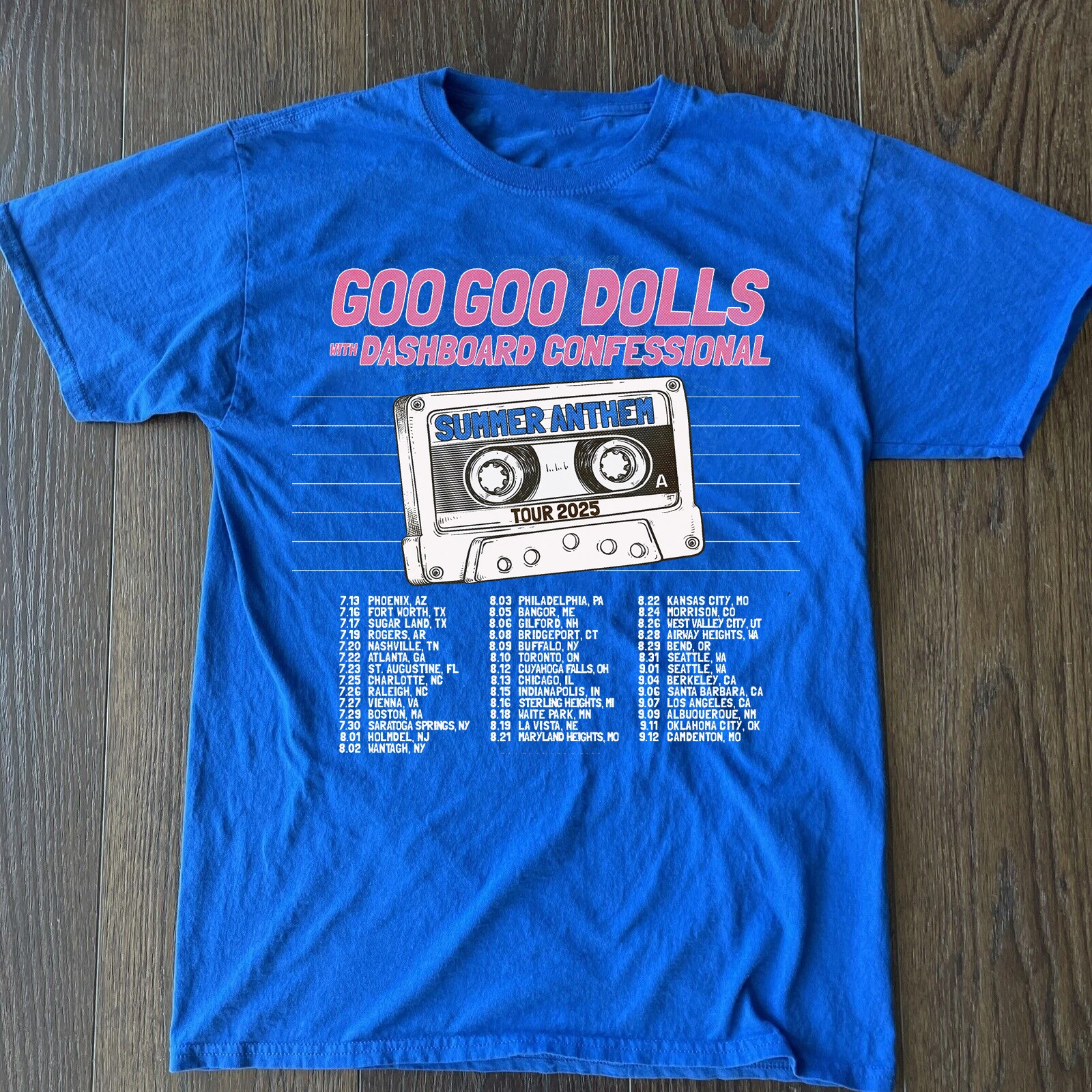 Goo Goo Dolls Summer Tour 2025 Band Gift For Fan All Size T-Shirt