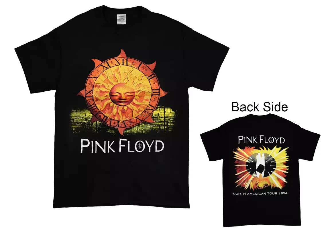 1994 Pink Floyd Division Bell Tour Black Shirt Double Sided Unisex T-Shirt