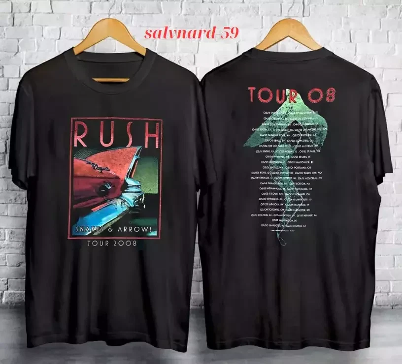 Rush Snakes And Arrows World Tour 2008 Shirt