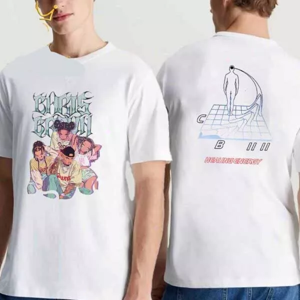 2025 Chris Brown Healing Energy Two Sided T-Shirt For Fans Gift