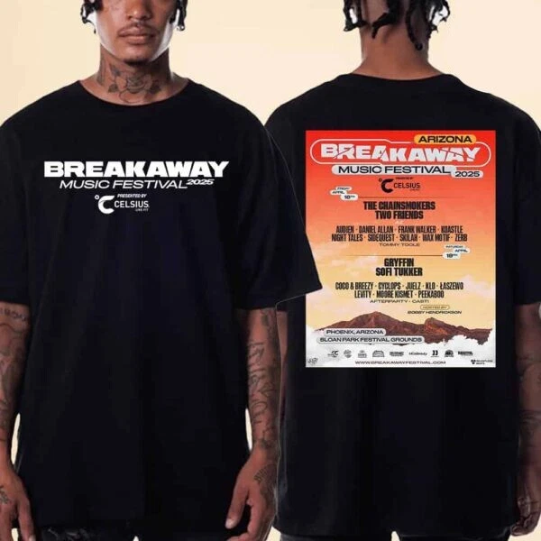 Breakaway Music Festival Line-Up April 18-19 2025 Phoenix Unisex T-Shirt