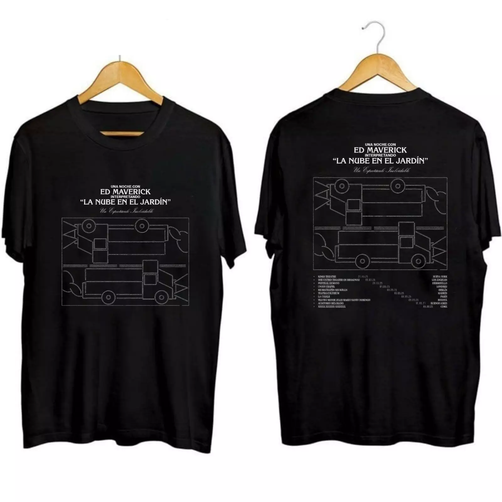 Ed Maverick World Tour 2025 Shirt Black Gift For Fans All