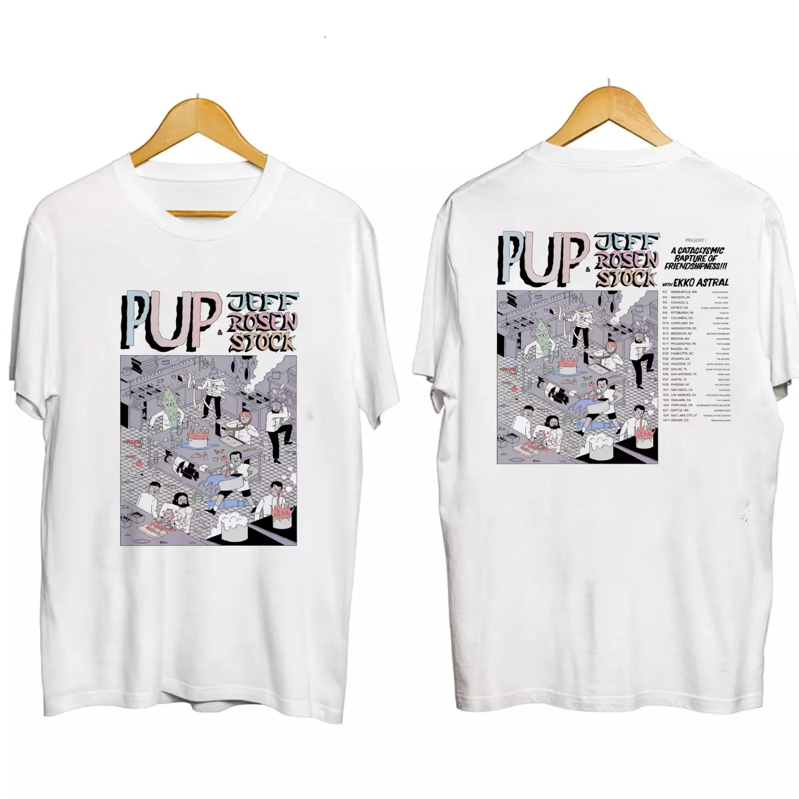 Pup & Jeff Rosenstock Tour 2025 Shirt Rock Punk Tour 2025 Shirt