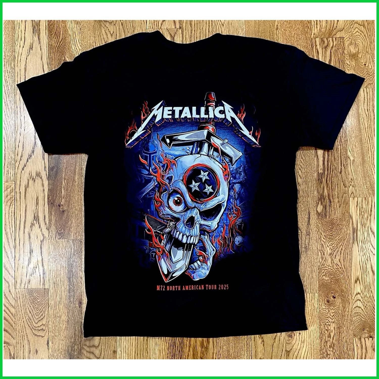 Metallica Nashville 2025 M72 Tour Event T-Shirt Reprint Gift For Fan