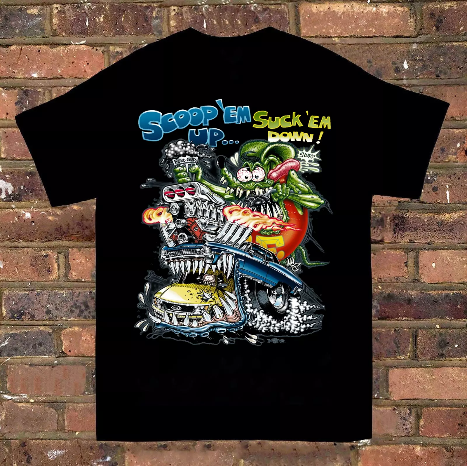 Ed Roth Rat Fink Cotton Gift For Family Black All Size Unisex T-Shirt