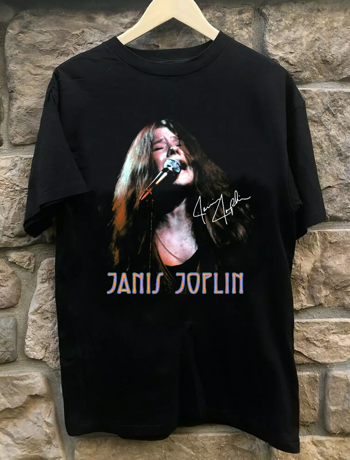 Janis Joplin Singer Gift For Fan Black All Size Unisex T-Shirt