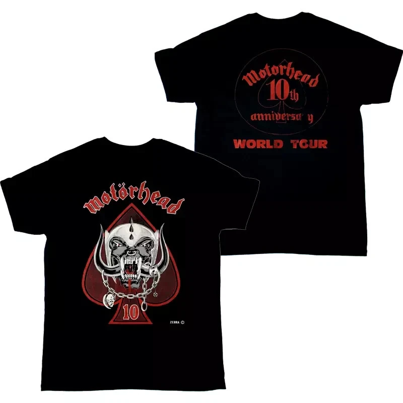 Motorhead Anniversary Tour 10Th S-3Xl 1985 Fullsize T-Shirt