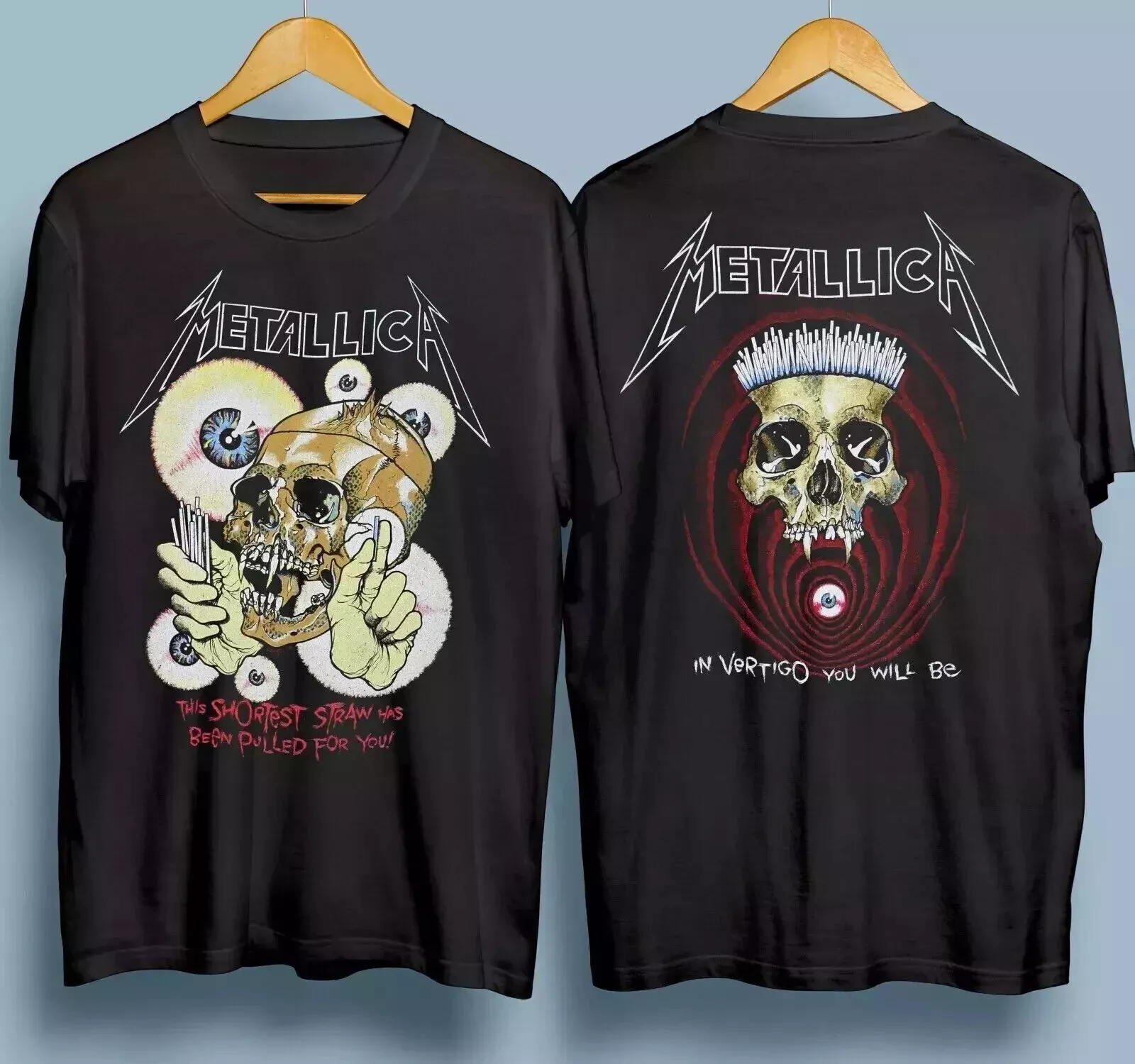 Vintage 1988 Metallica Shortest Straw Pushead Tour T-Shirt