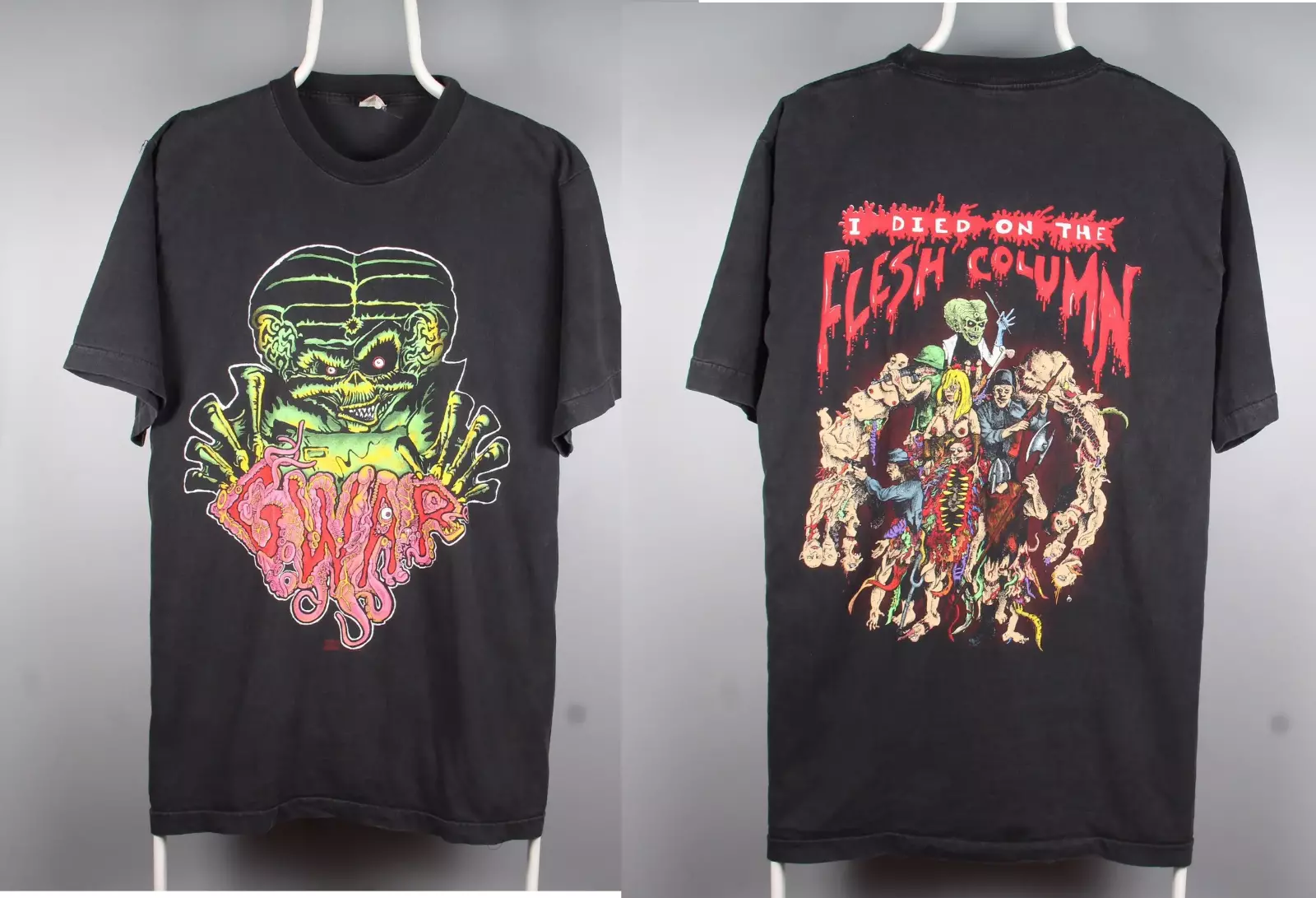 1994 Gwar I Died On The Flesh Column T-Shirt Unisex Tee