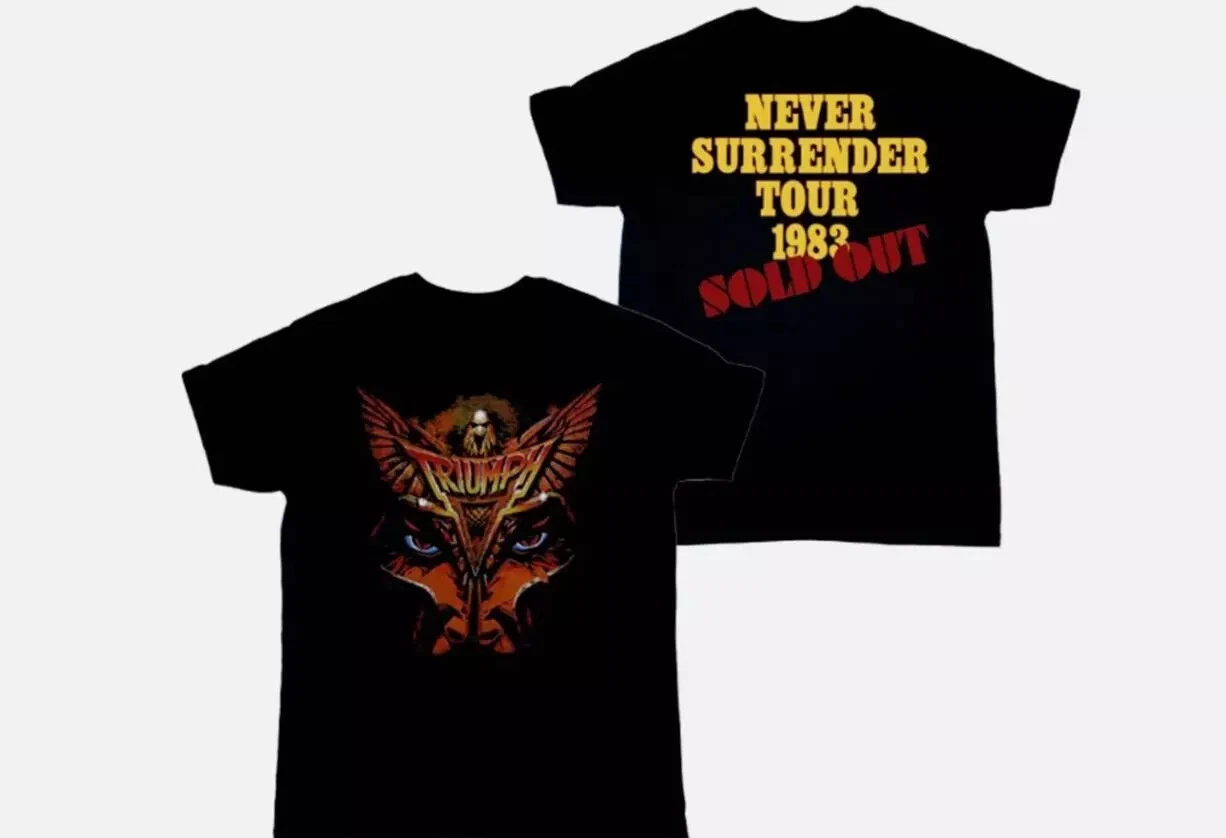 Triumph Band Never Surrender Tour T-Shirt Black
