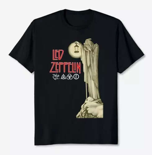 Led Zeppelin Stairway To Heaven Hermit Official Mens Black Shirt