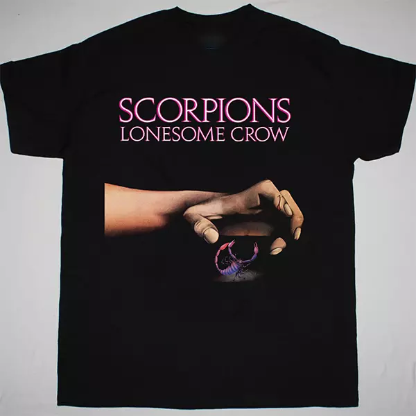 Rare Scorpions Lonesome Crow Cotton Black Men Shirt Gift Fan
