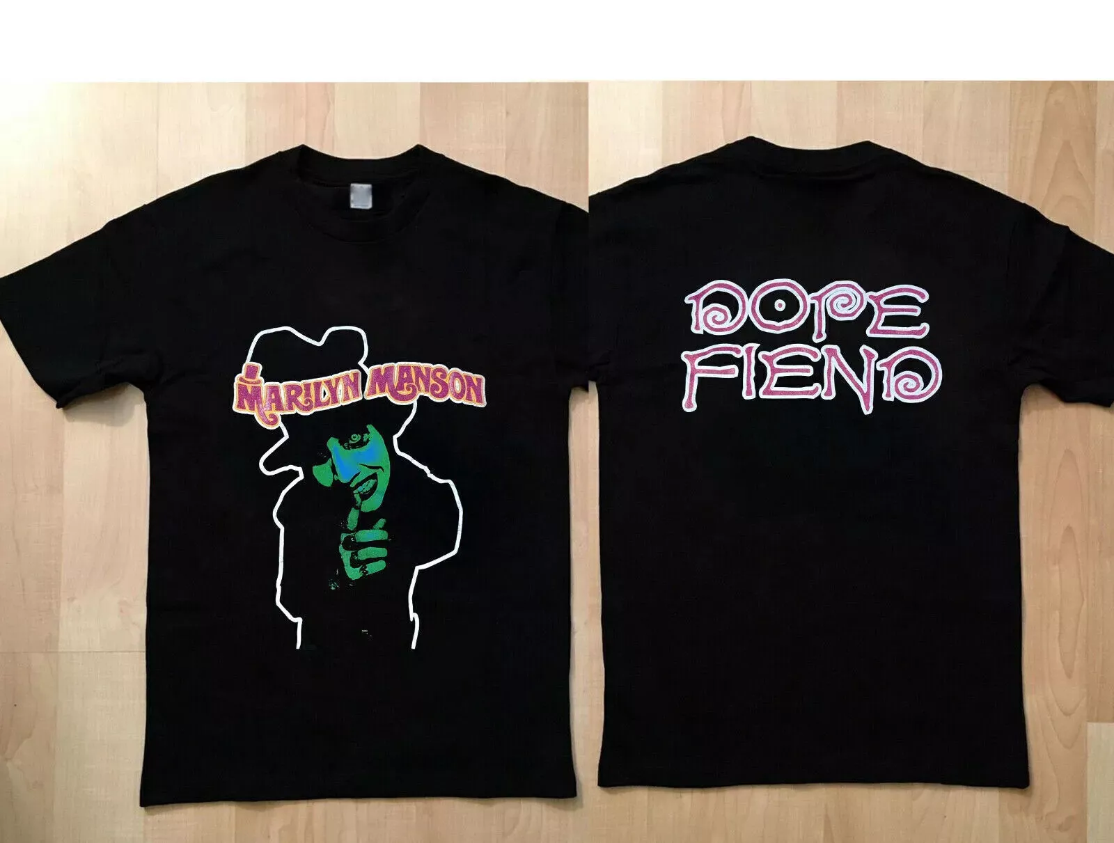 90S Marilyn Manson Smells Like Children Shirt New Tee 2 Sides