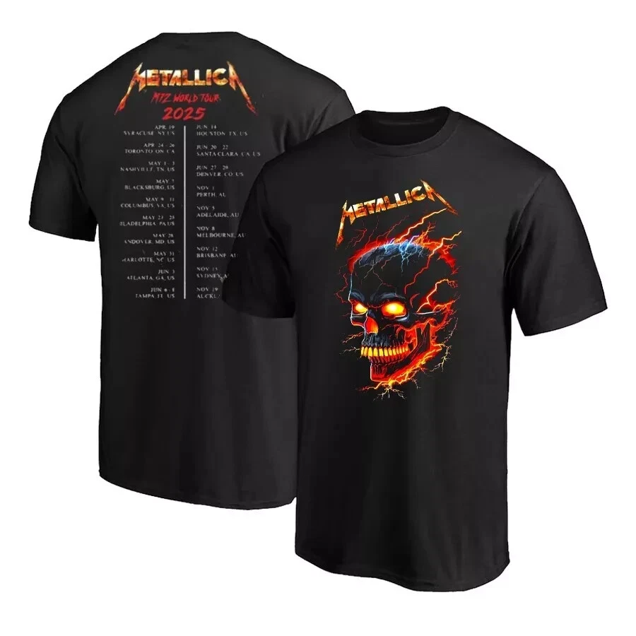 Limited Collection Metallica World Tour Date 2025 Unisex Shirt For Fan